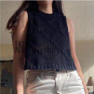 Zara knit top L Crop